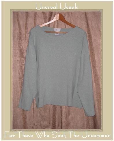 J. Jill Woman Soft Teal Cotton Knit Pullover Shirt Top 2X