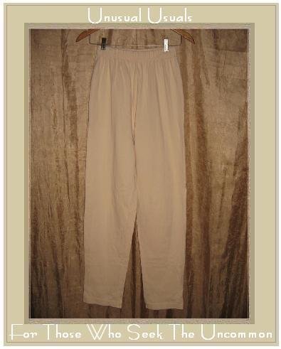 PACIFIC COTTON San Francisco Cream Knit Pants Small S