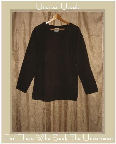 COLOR ME COTTON CMC Rich Brown Textured Woven Pullover Shirt Tunic Top Medium M
