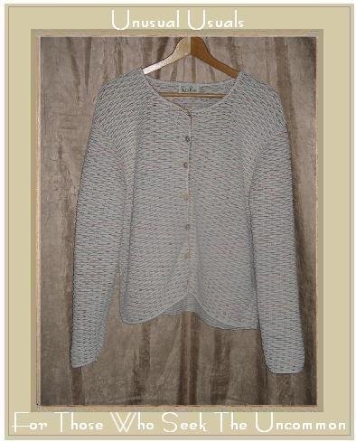 REBA ROSE Nubby Cotton Button Cardigan Shirt Top X-Large XL