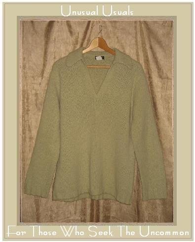 J. Crew Soft Green Wool Pullover Tunic Sweater Medium M