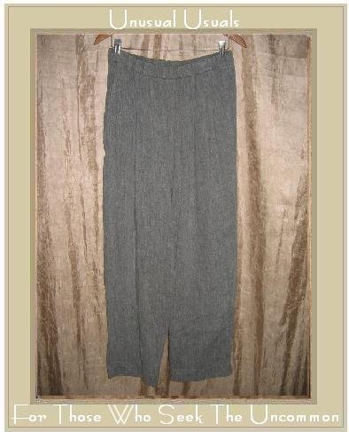 EILEEN FISHER Textured Gray Slacks Pants Large L