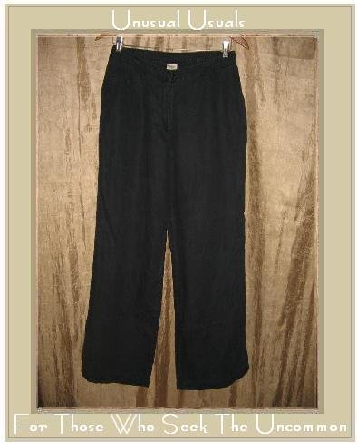 J. JILL Black Rayon Linen Pants Slacks Size 14 Large L