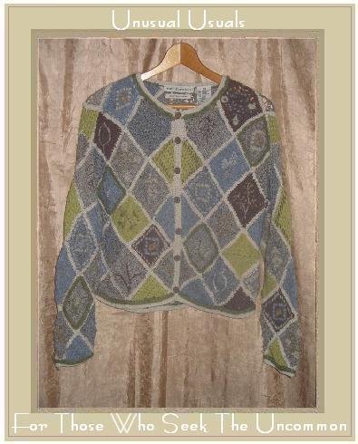 DAVID BROOKS Hand Knit Silk Wool Cardigan Sweater Small S
