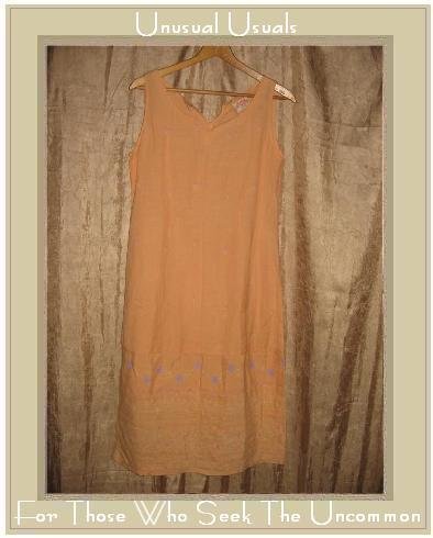 April Cornell Pudding Shop Orange Floral Pullover Dress Size 2 Medium M