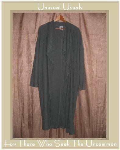 FLORY Teal Nubby Knit Sweater Duster Cardigan One Size