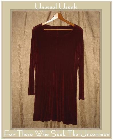 FLAX by Jeanne Engelhart Short Shapely Slinky Berry Knit Dress Small S