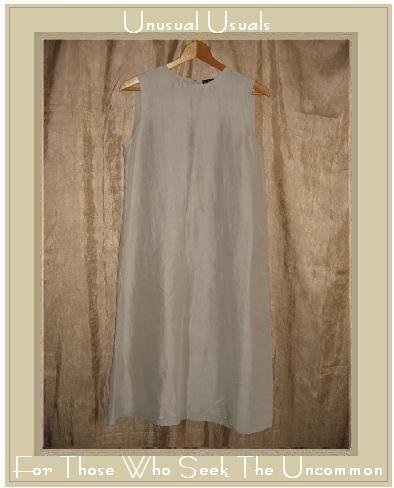 Eileen Fisher Long Taupe Silk Sheath Dress Small S