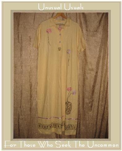 SWEET JESSIE Woman Long Embroidered Yellow Dress Size 14