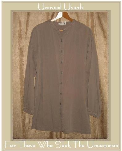 EILEEN FISHER New York Long Taupe Tunic Top Jacket Medium M