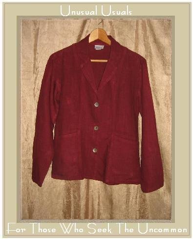 TSD Two Star Dog Shapely Russet LINEN Button Jacket Top X-Small XS