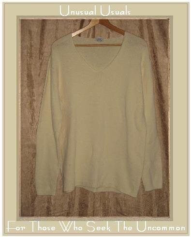CP SHADES Soft Cream Knit Pullover Sweater Top Large L