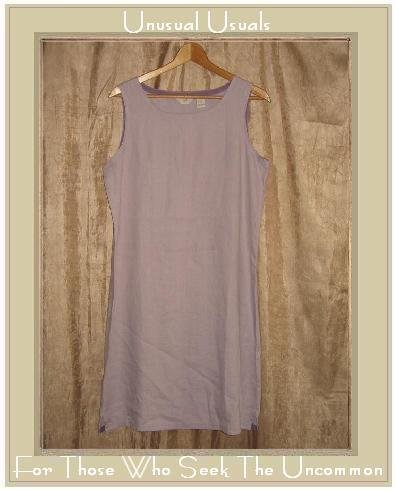 J. Jill Lilac LINEN Drawstring Pullover Sheath Dress Medium M
