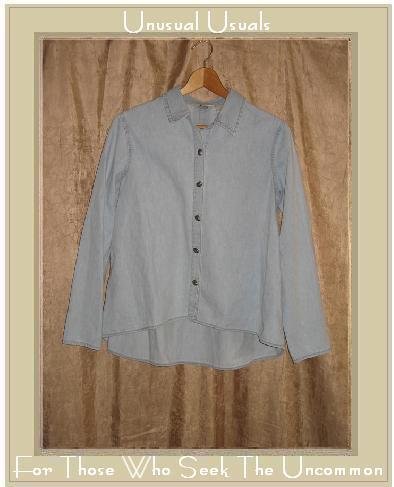 J. Jill Light Denim Button Shirt Top X-Small XS