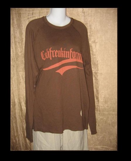 New JUICY COUTURE Soft Brown Long Sleeve Tee Knit Pullover Top Shirt X-Large XL
