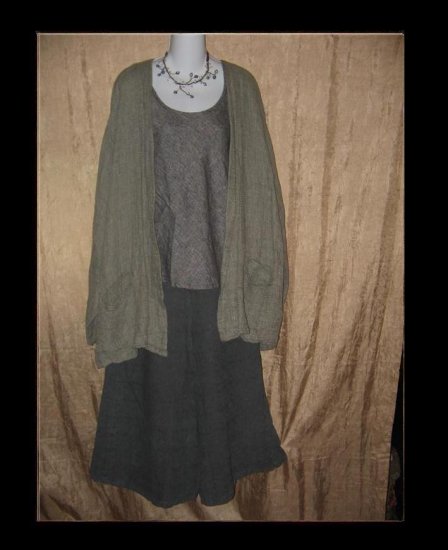 FLAX by Jeanne Engelhart THERMAL 96 BREEZY JACKET Top Medium M