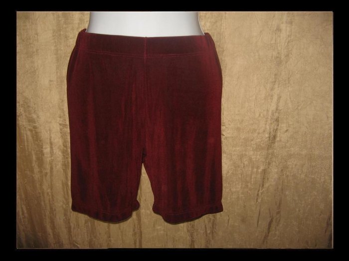 FLAX Foundations Slinky Dark Berry Shorts Jeanne Engelhart Small S
