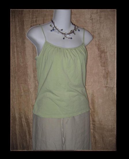 J. Jill Soft Green Knit Pullover Shirt Tank Top Medium M