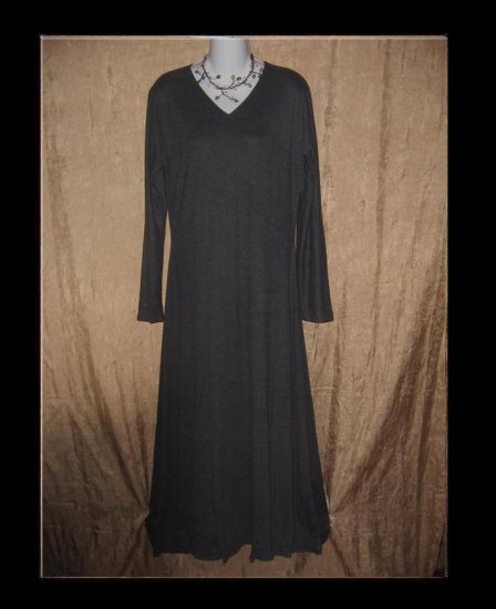 CLOTHESPIN Boutique Long Gray Knit Dress Engelhart Flax Medium M