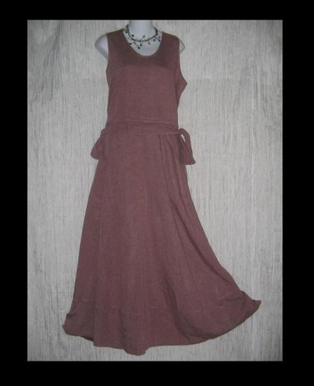 FLAX by Jeanne Engelhart Pink Grapefruit Adjustable Jumpette Dress Medium M