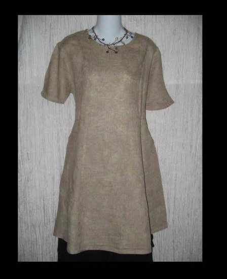 FLAX by Jeanne Engehart Short Shapely Tunic Dress Small S