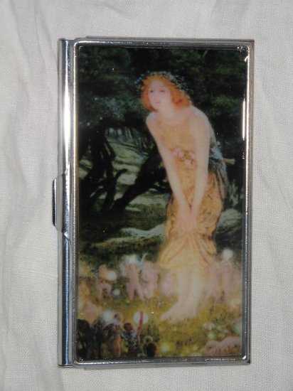 Edward Robert Hughes Midsummer Eve Business Credit Card ID Cash Case Slim Metal Wallet
