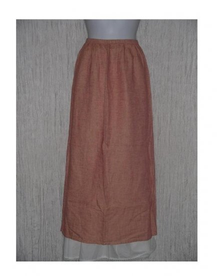 New Jackie Loves John Long Linen & Silk Skirt Medium M
