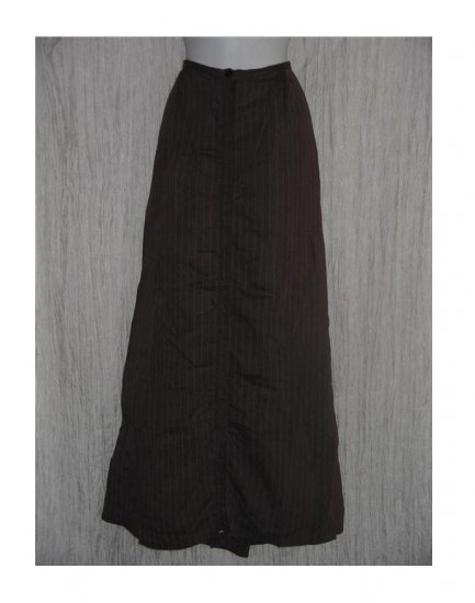 Angelheart Designs Long & Full Striped Snappy Skirt Jeanne Engelhart FLAX Large L