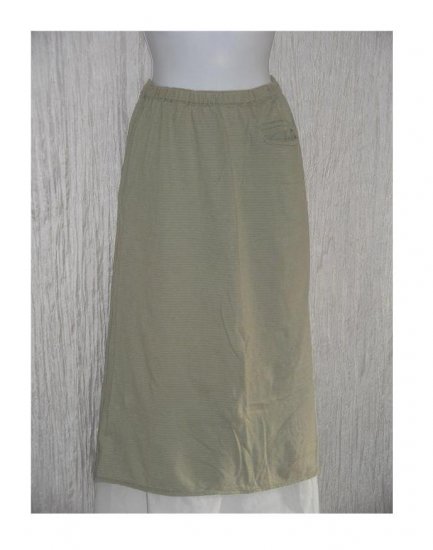 Angelheart Designs by Jeanne Engelhart FLAX Striped Knit Skirt Small S