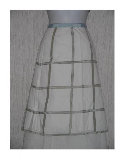 Neesh by D.A.R. Ribbon Trimmed A-Line Skirt Large L
