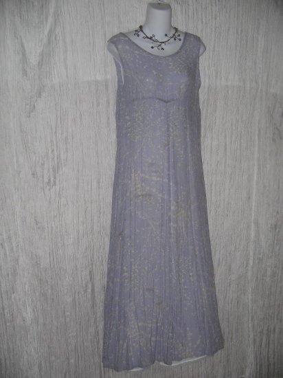 FLAX by Jeanne Engelhart Lavender Boughs Summer Breeze Dress Small S