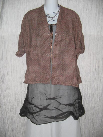 FLAX by Jeanne Engelhart Linen Button Shirt Top 1 Generous G