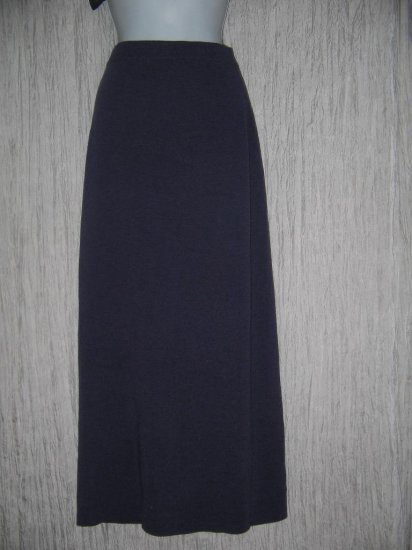 EILEEN FISHER Long Purple Merino Wool Knit Skirt Large L