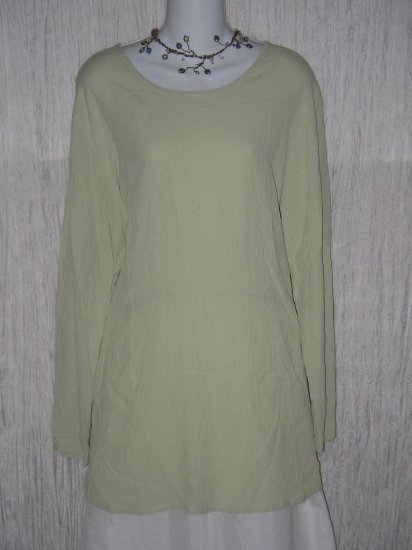 Jeanne Engelhart FLAX Gingham Tunic Top Shirt Dress Petite P