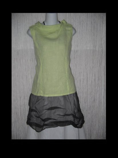 TSD Two Star Dog Cute Collared Shapely Shirt Tunic Top Small S