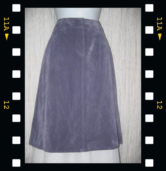 New J. Jill Velvety Soft Shapely Purple Corduroy Skirt 12