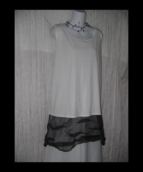 Eileen Fisher Slinky White Silk Pullover Shirt Tunic Top 1X
