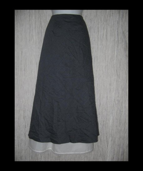 Chadwick's Long & Full Lined Shapely Gray Wool Skirt 18W