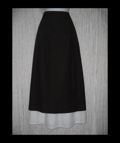 New Eileen Fisher Long Shapely Brown Knit Skirt Large L