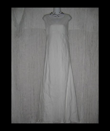 NWT Banana Republic Elegant Long White Linen Dress 12