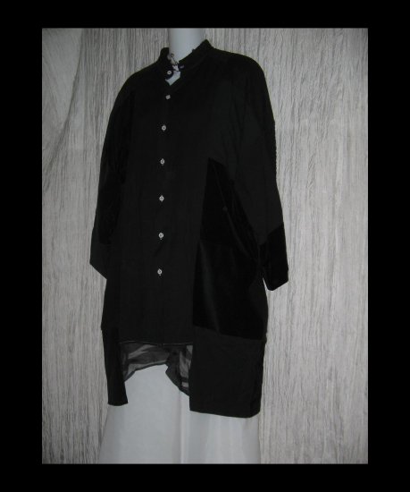 RAGMAN Staley Gretzinger Art To Wear Patchwork Jacket Coat OS