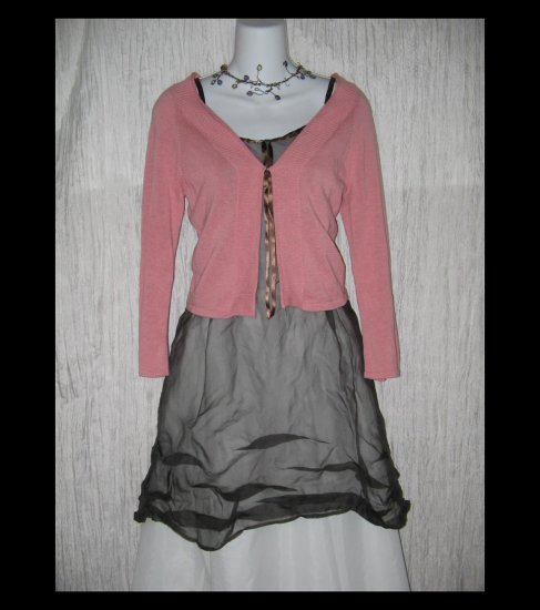 J. Jill Soft Pink Cotton Knit Cardigan Sweater Tunic Top X-Small XS