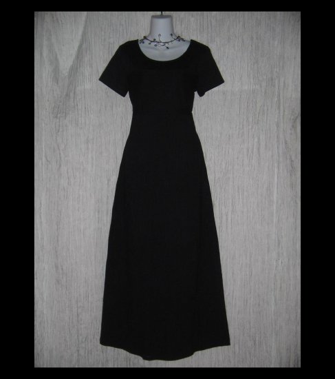 CLOTHESPIN Funky Boutique Textured Cotton Dress Black Small S