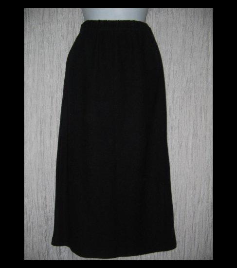 Stephanie Schuster for Princess Knitwear Long Black Knit Skirt Large L