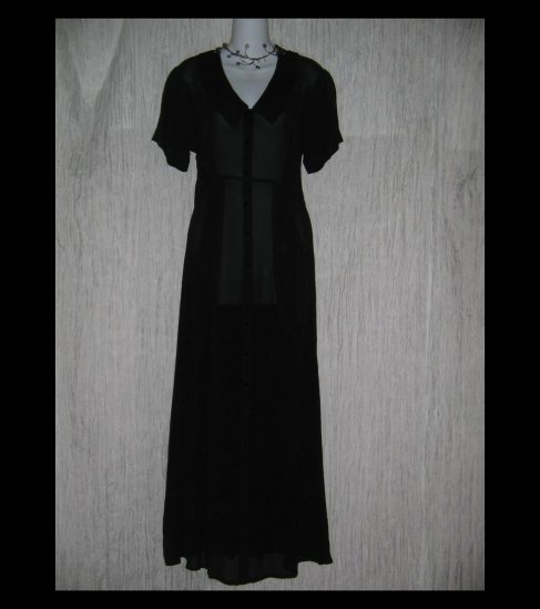 Angelheart Designs by Jeanne Engelhart Flax Shapely Black Dress Small S
