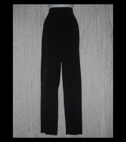 EILEEN FISHER Long Loose Soft Black Organic Cotton Knit Pants Large L