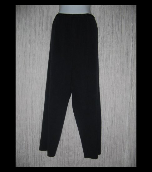 CHICO'S DESIGN Loose Black Silk Cotton Knit Pants 3 L XL