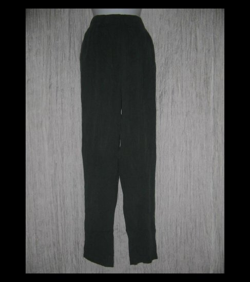 EILEEN FISHER Long Jewel Green Tencel Rayon Pants Large L