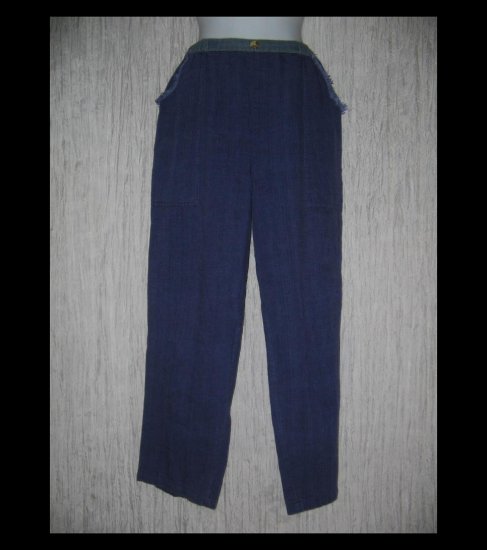 KINDRED SPIRITS Purple Handwoven Cotton Art to Wear Pants Medium M