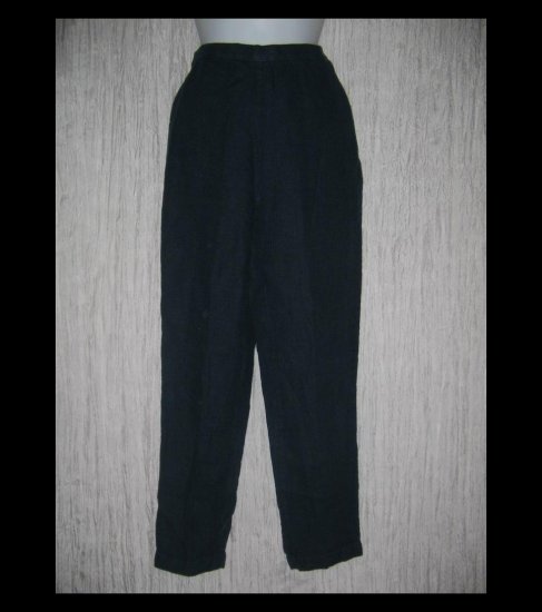 EILEEN FISHER Long Jewel Blue Thermal Linen Pants Small S